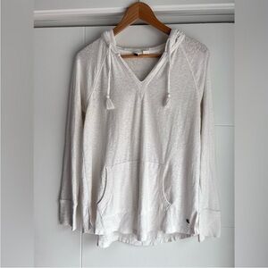 Roxy Cream V-Neck Hoodie